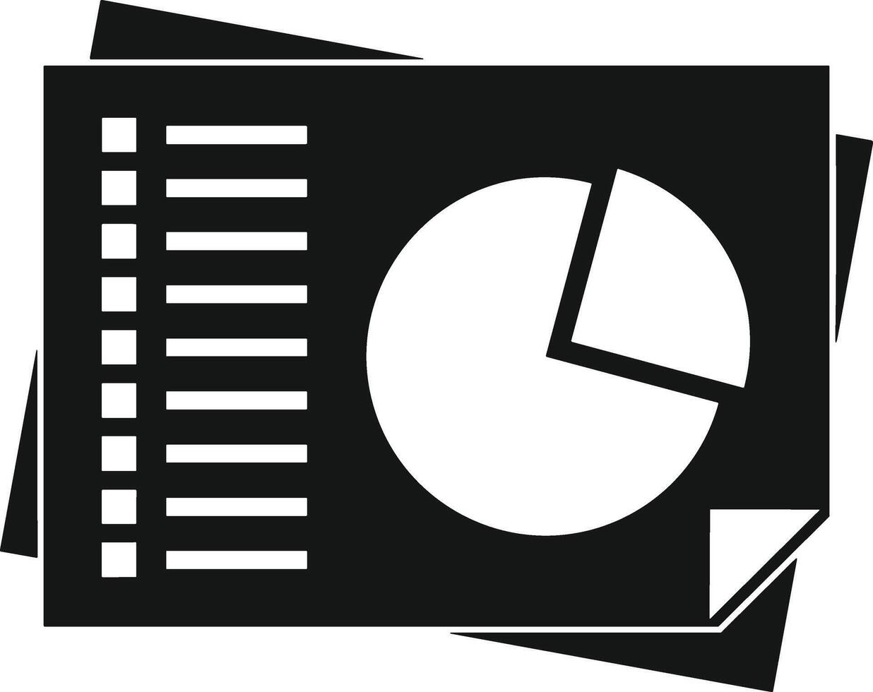 Chart icon symbol image for data statistic analysis illustration vector
