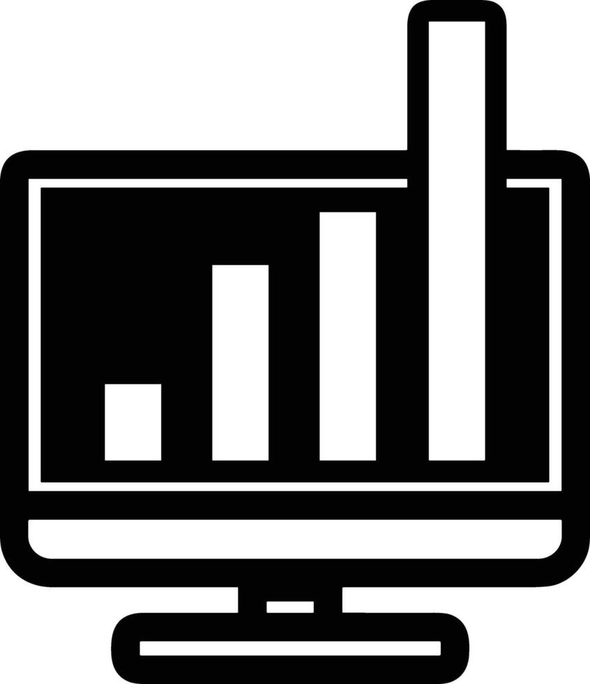 Chart icon symbol image for data statistic analysis illustration vector