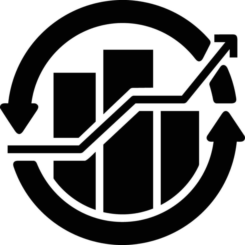 Chart icon symbol image for data statistic analysis illustration vector