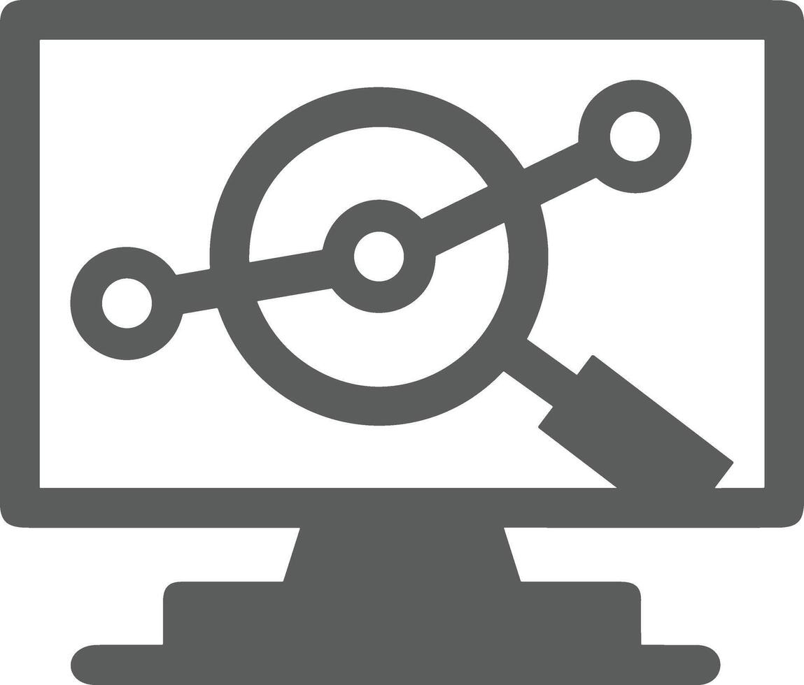 Chart icon symbol image for data statistic analysis illustration vector