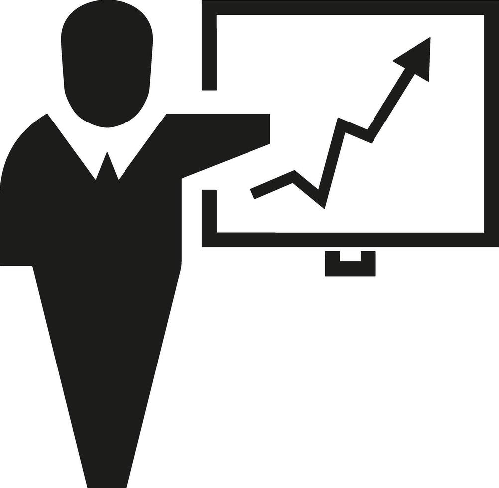 Chart icon symbol image for data statistic analysis illustration vector