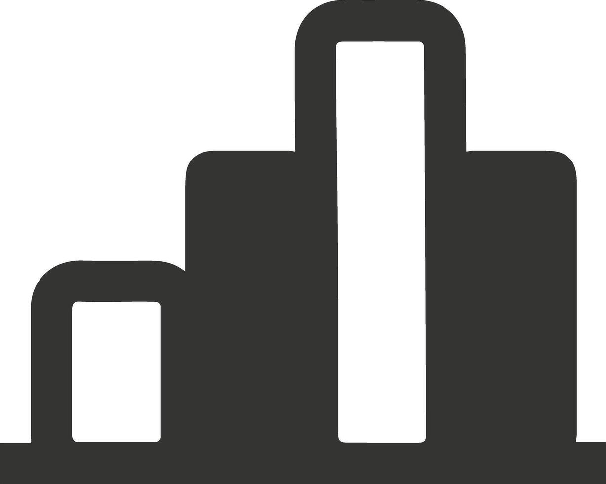 Chart icon symbol image for data statistic analysis illustration vector
