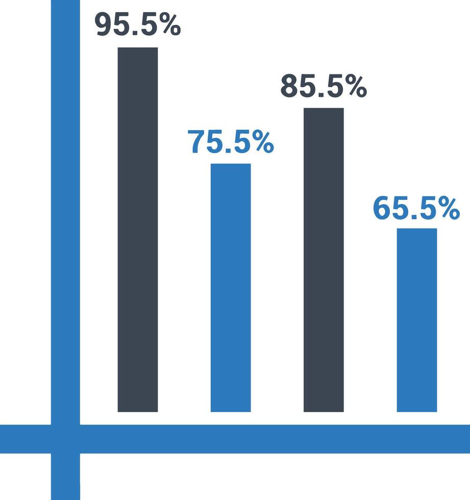 Chart icon symbol image for data statistic analysis illustration vector