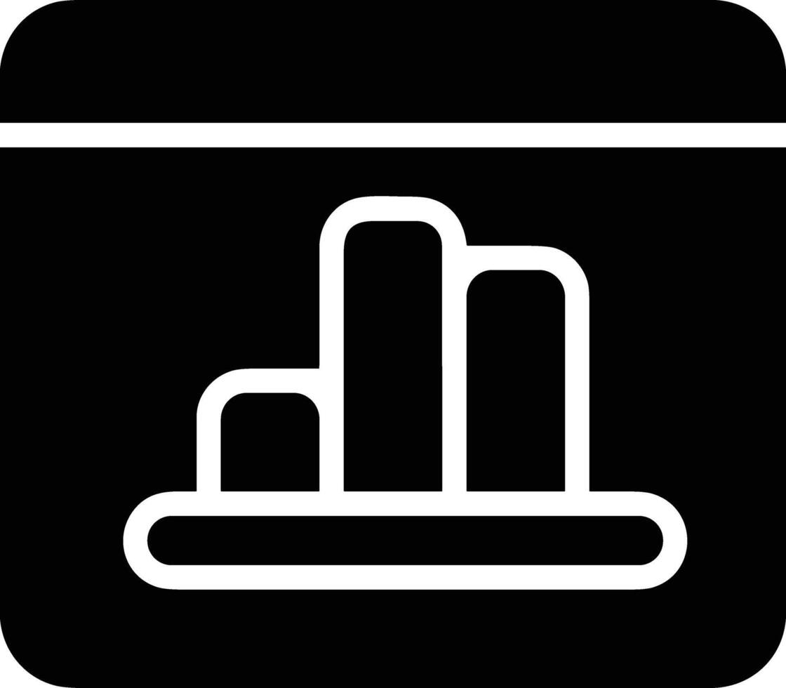 Chart icon symbol image for data statistic analysis illustration vector