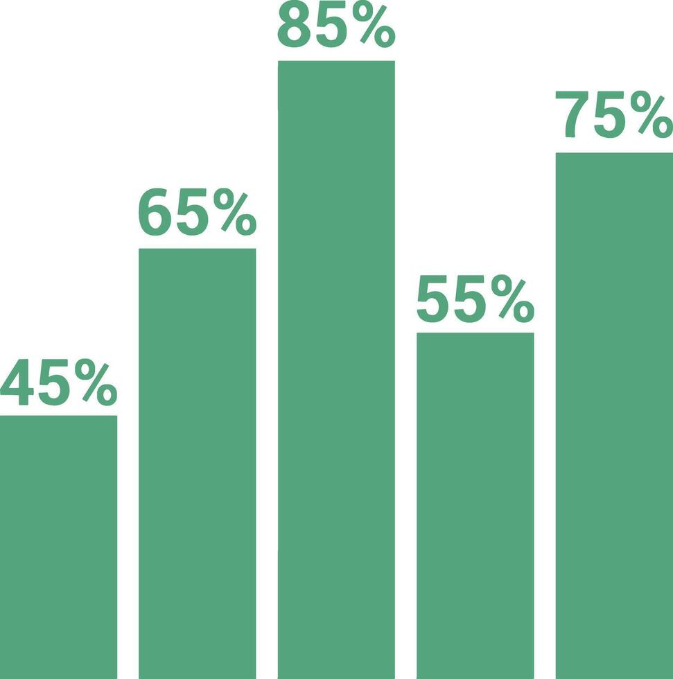 Chart icon symbol image for data statistic analysis illustration vector