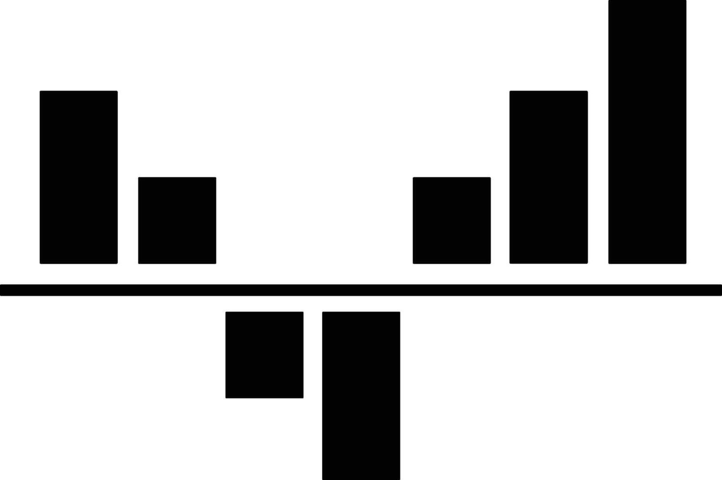 Chart icon symbol image for data statistic analysis illustration vector