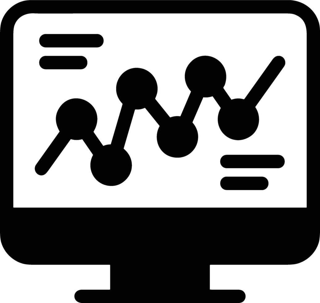 Chart icon symbol image for data statistic analysis illustration vector