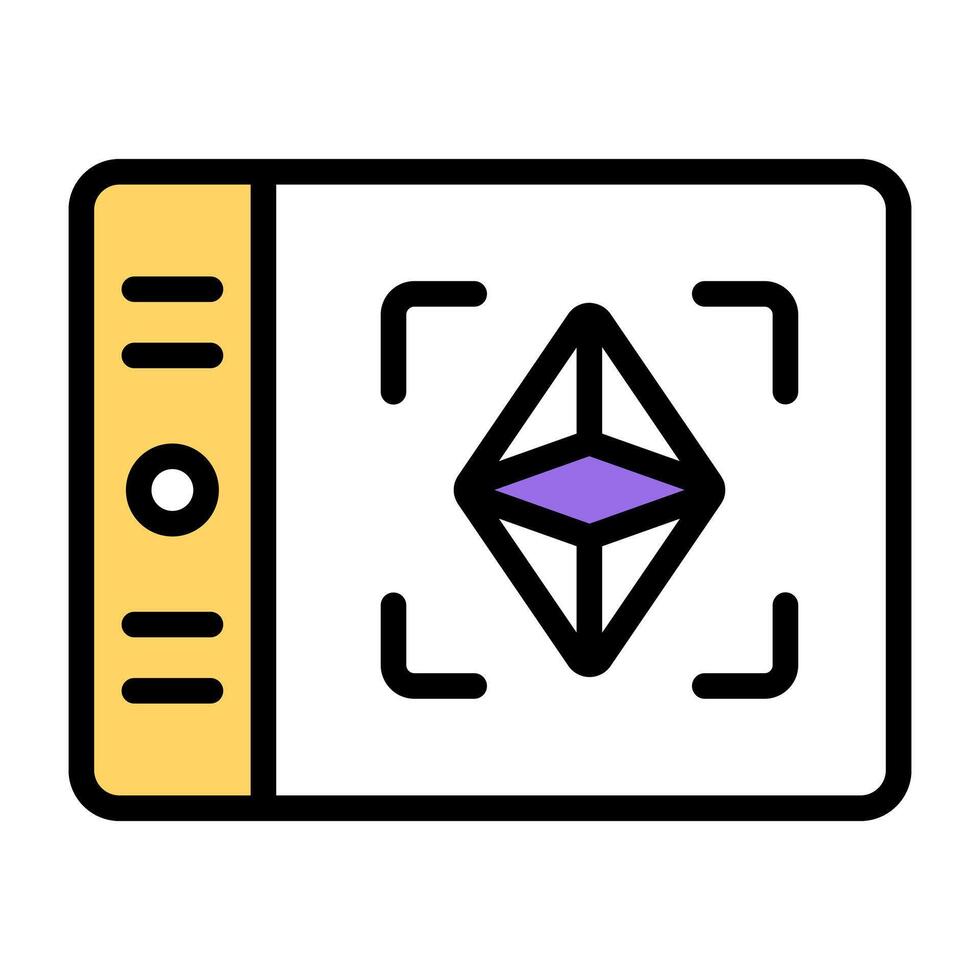 Creative design of ethereum scan vector