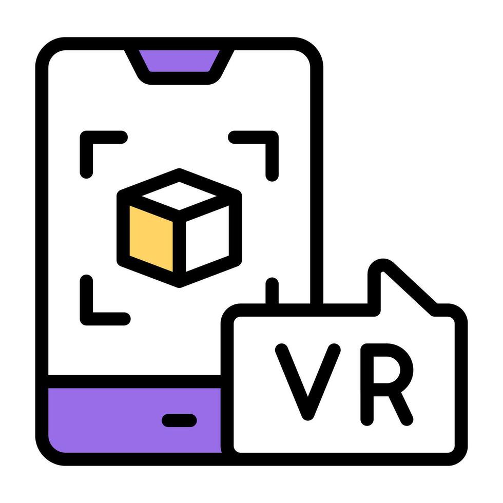 Editable design icon of 3d cube vector
