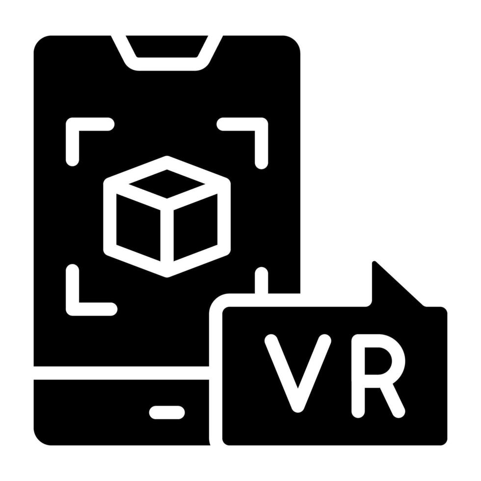 Editable design icon of 3d cube vector