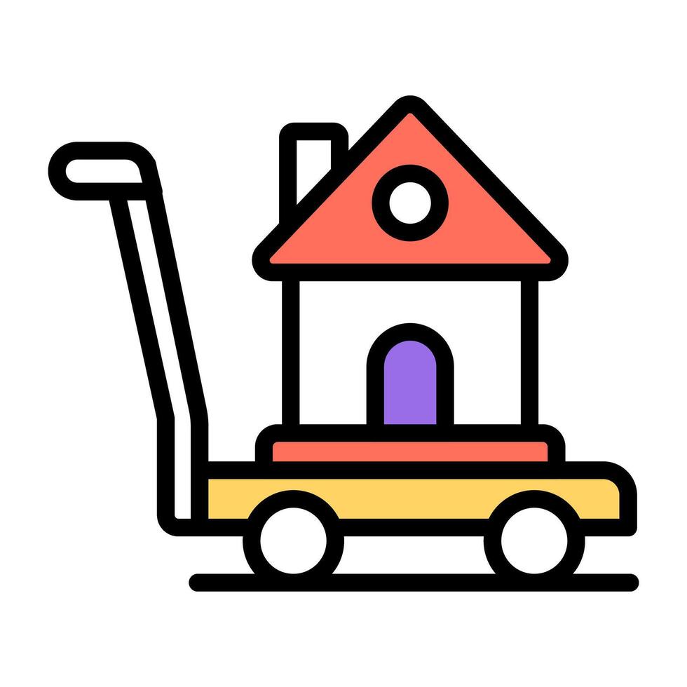 Modern design icon of moving home vector