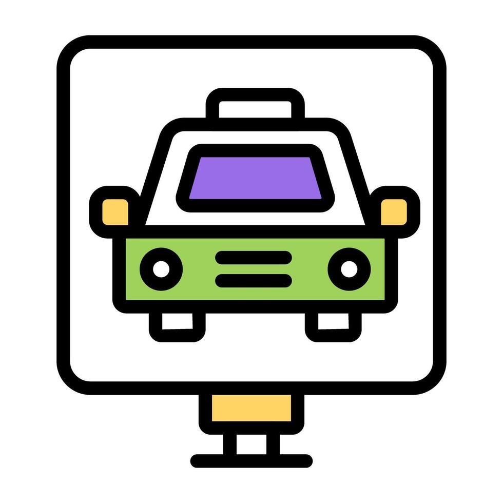 Premium download icon of vehicle board vector