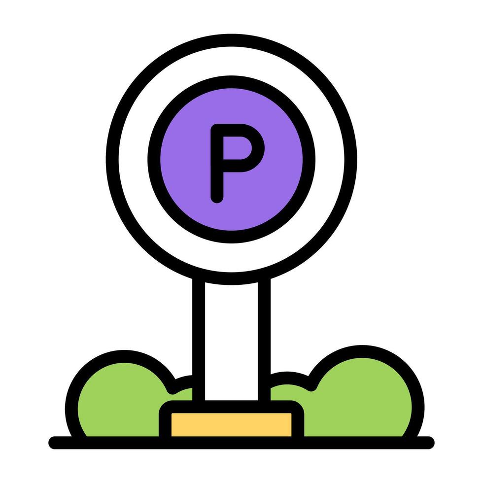 Premium download icon of parking board vector