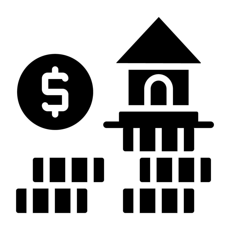 Trendy design of home payment vector