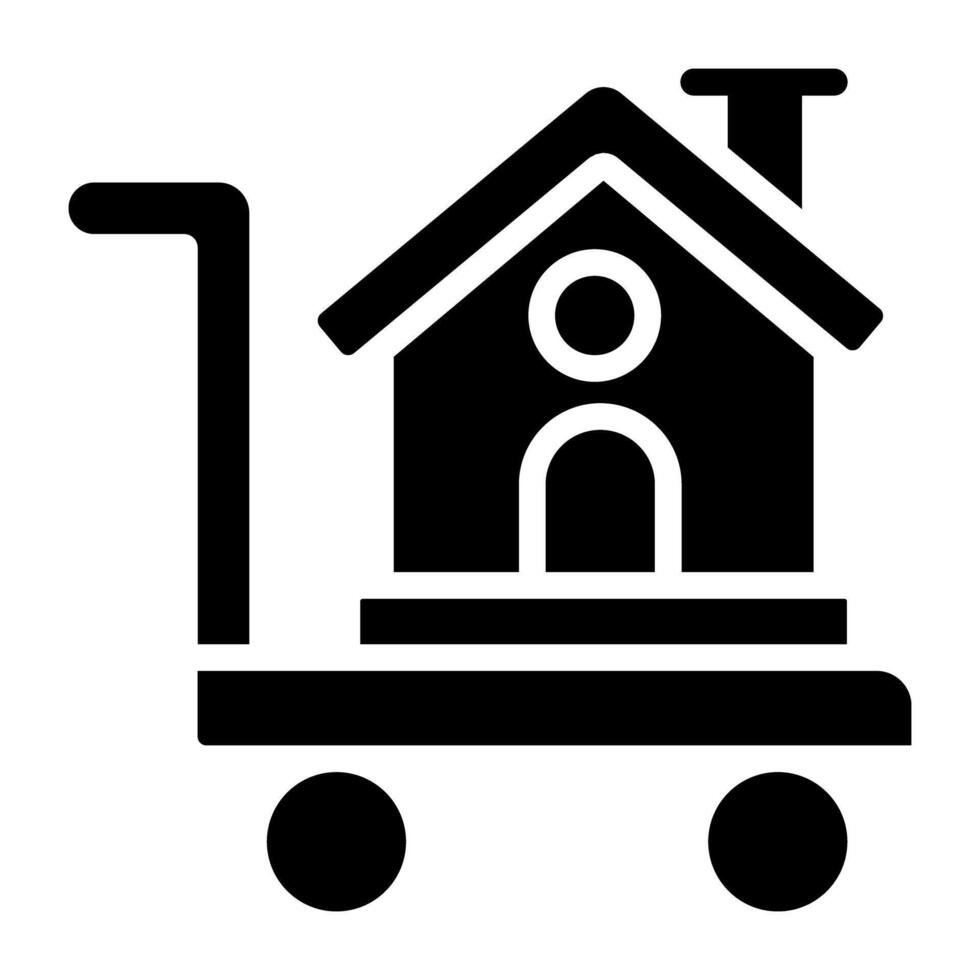 Modern design icon of moving home vector