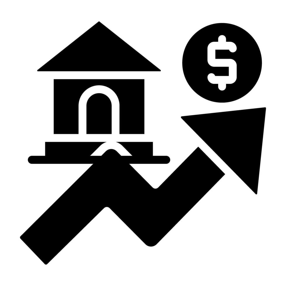 An icon design of property analytics vector