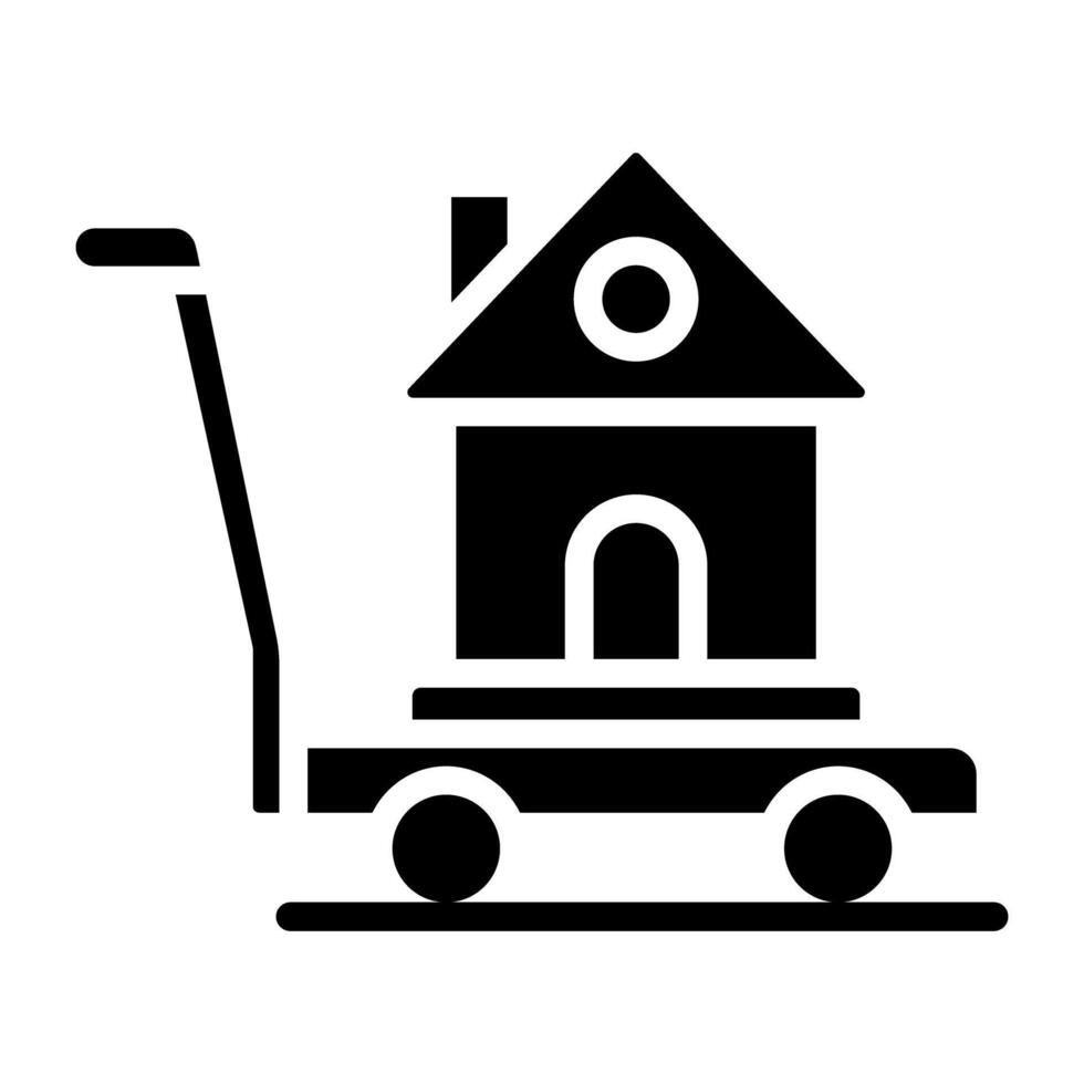 Modern design icon of moving home vector