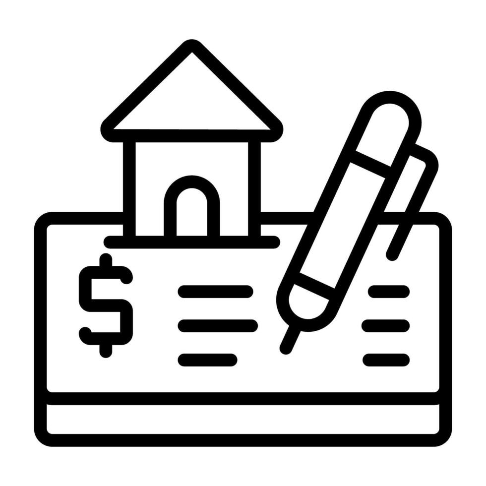 design of cheque writing vector