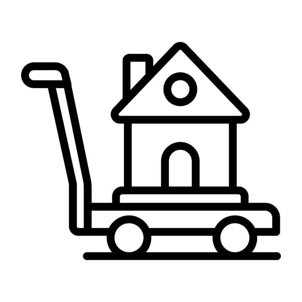 Modern design icon of moving home vector