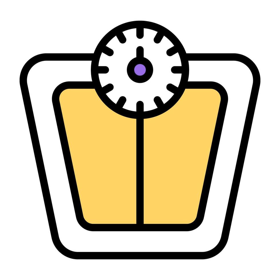An icon design of weight scale vector