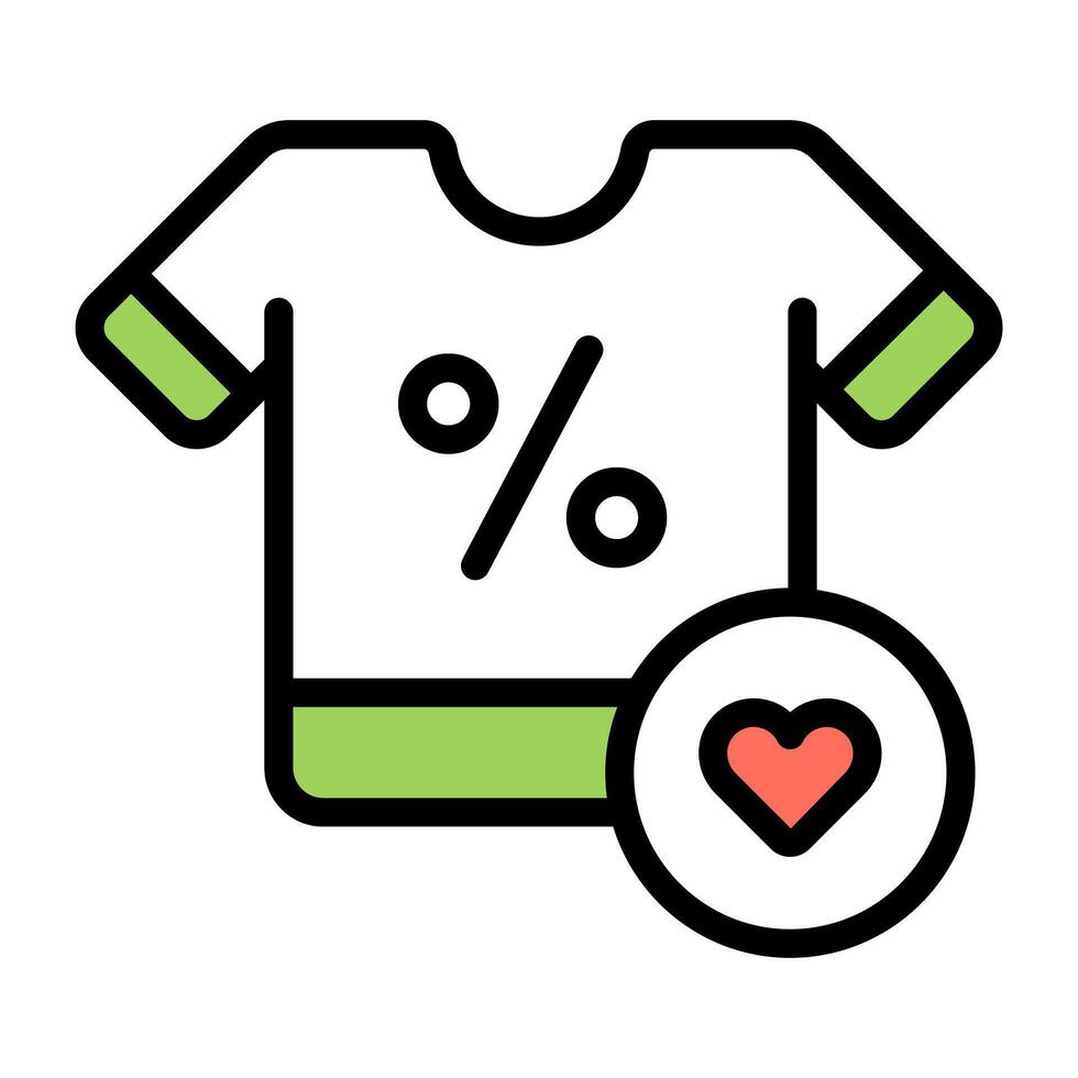 Perfect design icon of favorite shopping sale vector