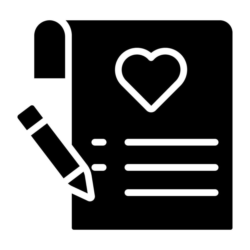 A beautiful design icon of wish list vector
