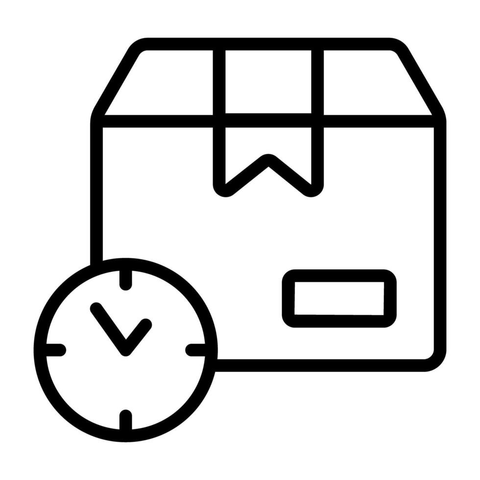 Perfect design icon of delivery time vector