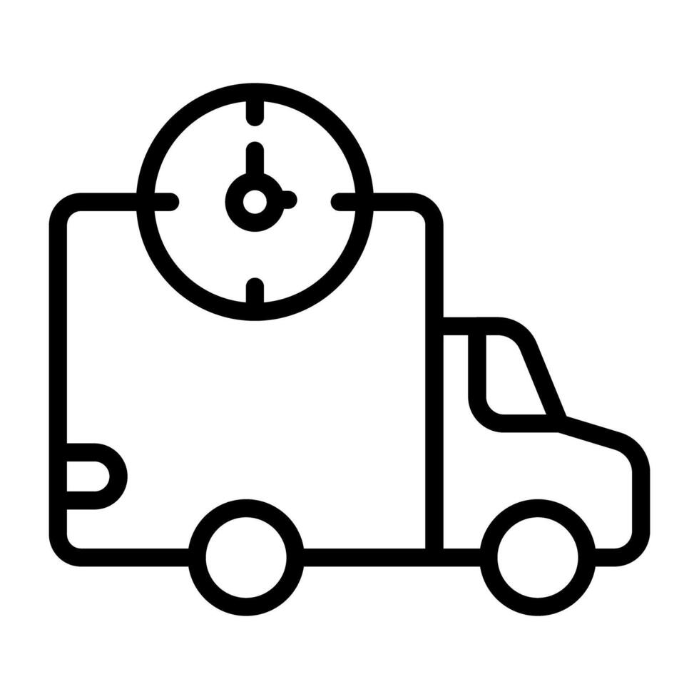 A trendy design icon of delivery time vector
