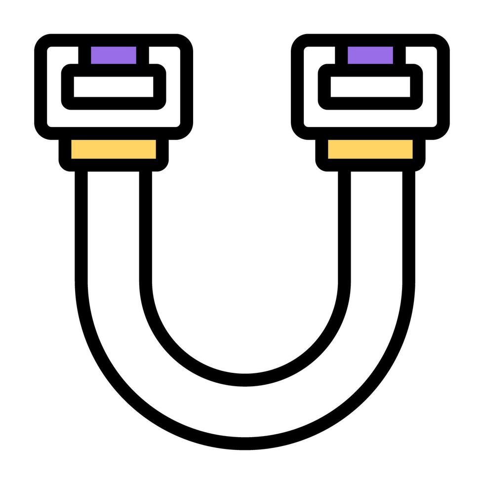 Conceptual flat design icon of stretching tool vector
