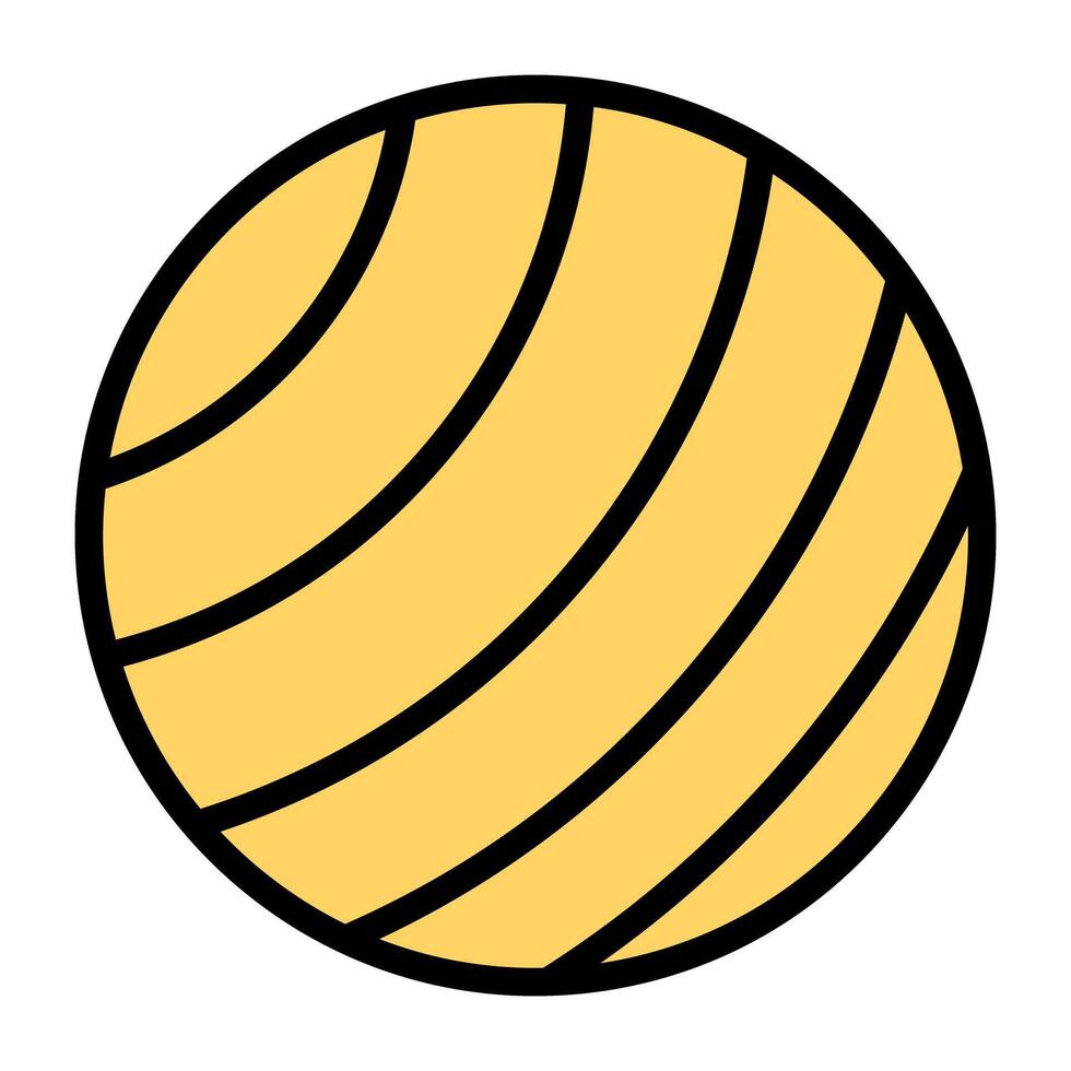 An icon design of yoga ball vector