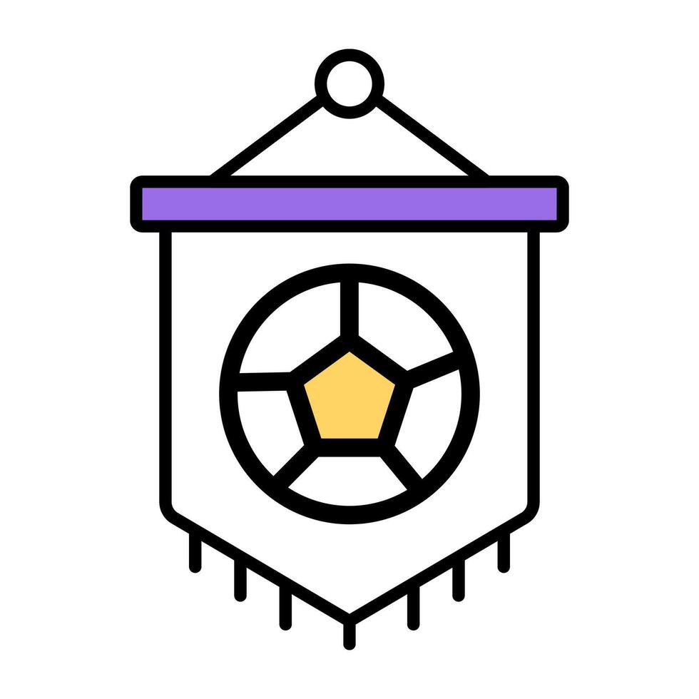 Sports banner icon in editable design vector