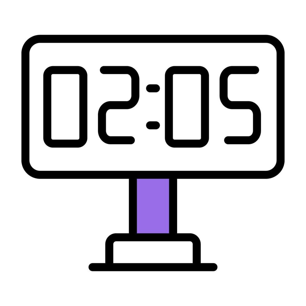 A perfect design icon of digital clock vector
