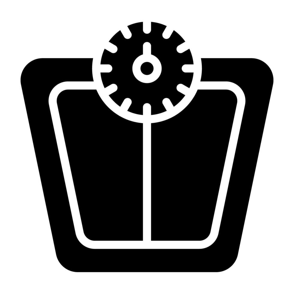 An icon design of weight scale vector
