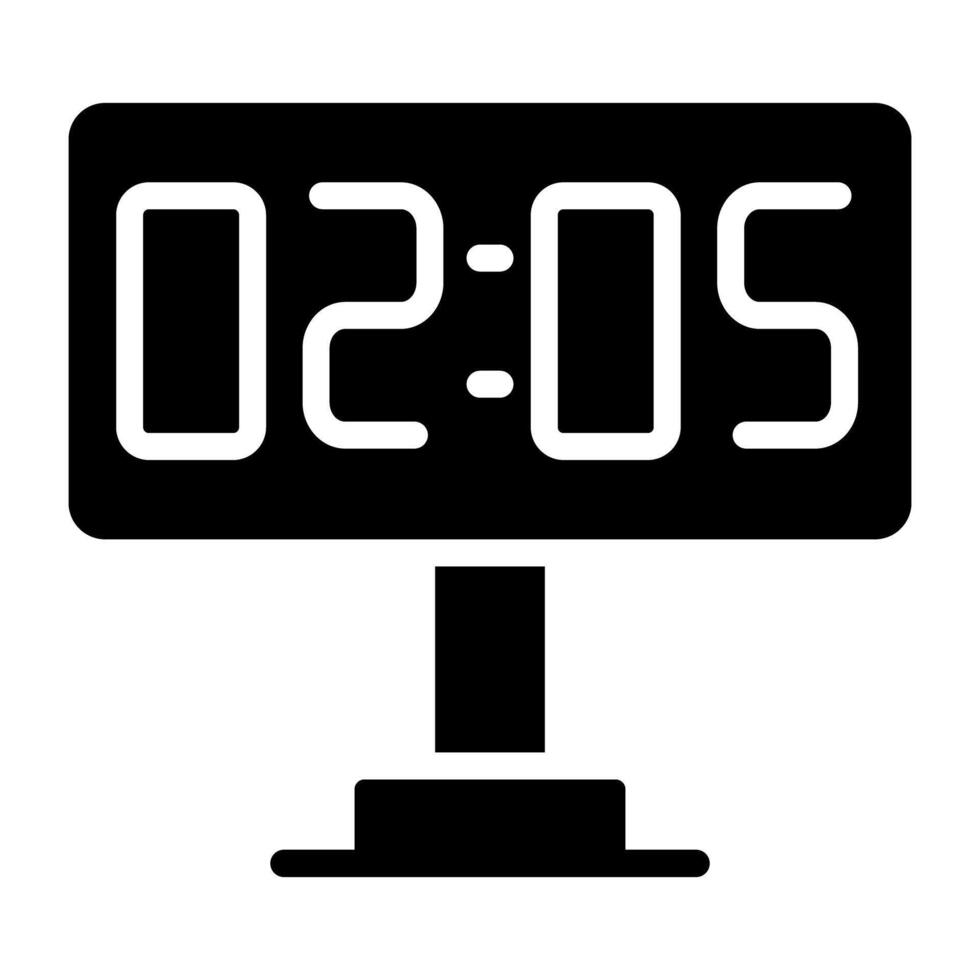 A perfect design icon of digital clock vector