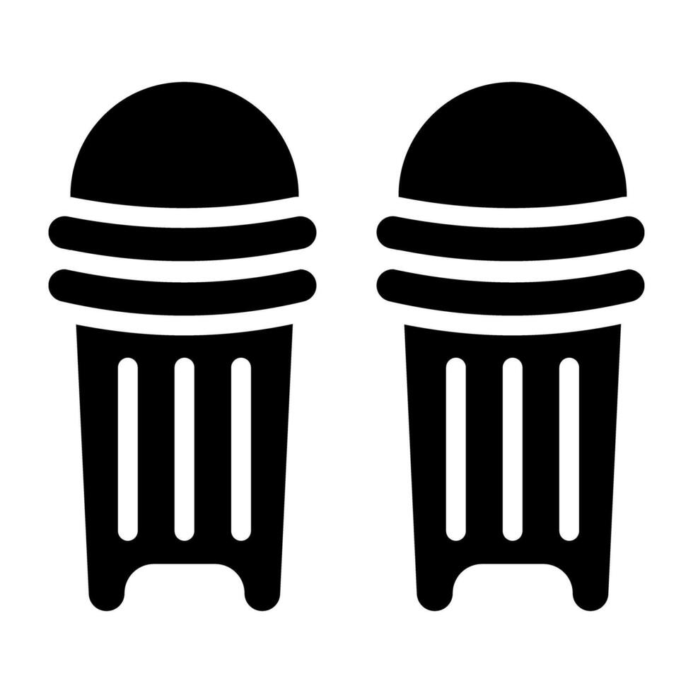 An icon design of cricket pads vector