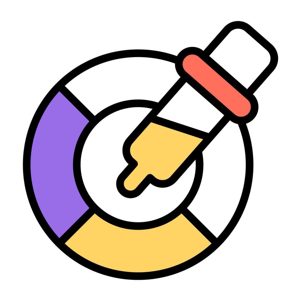 A unique design icon of dropper vector
