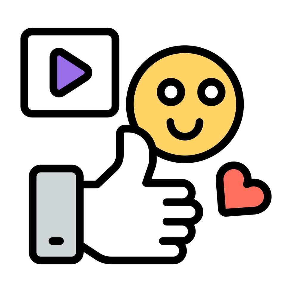 Customer feedback icon, editable vector