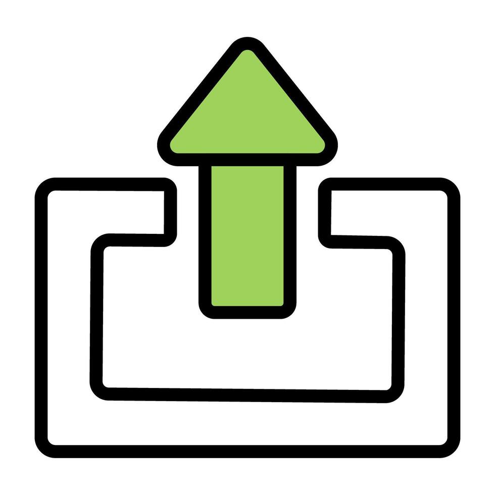 Perfect design icon of upward arrow vector