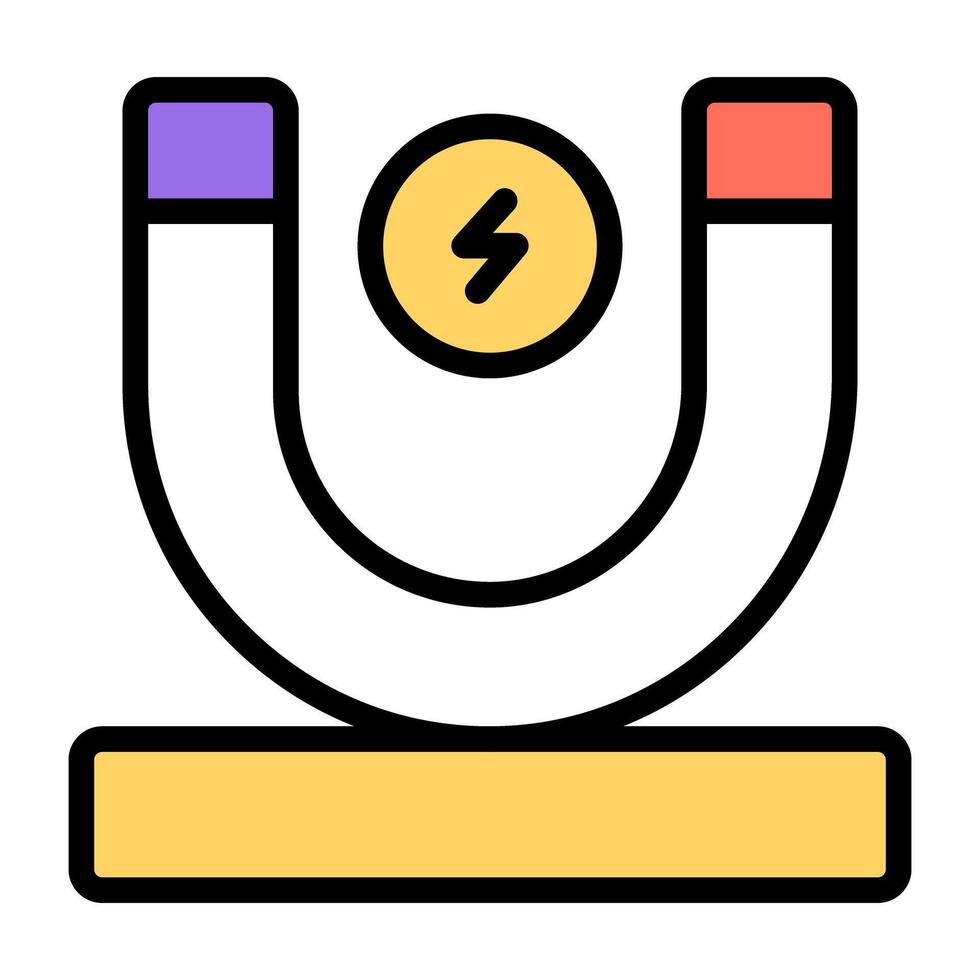 Unique design icon of magnet vector