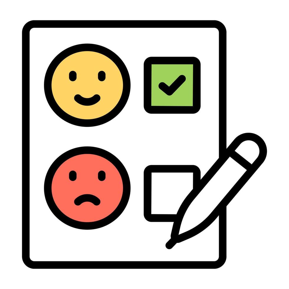 Premium design icon of feedback survey vector