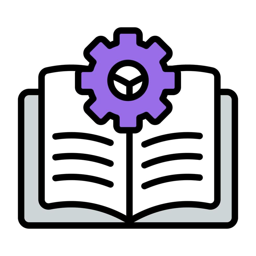 Premium design icon of user manual vector