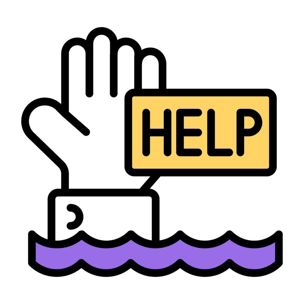 Perfect design icon of help vector