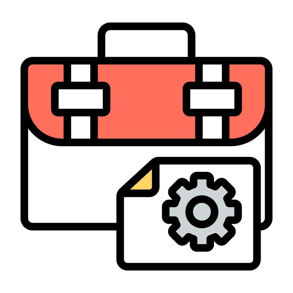 A beautiful design icon of tools box vector