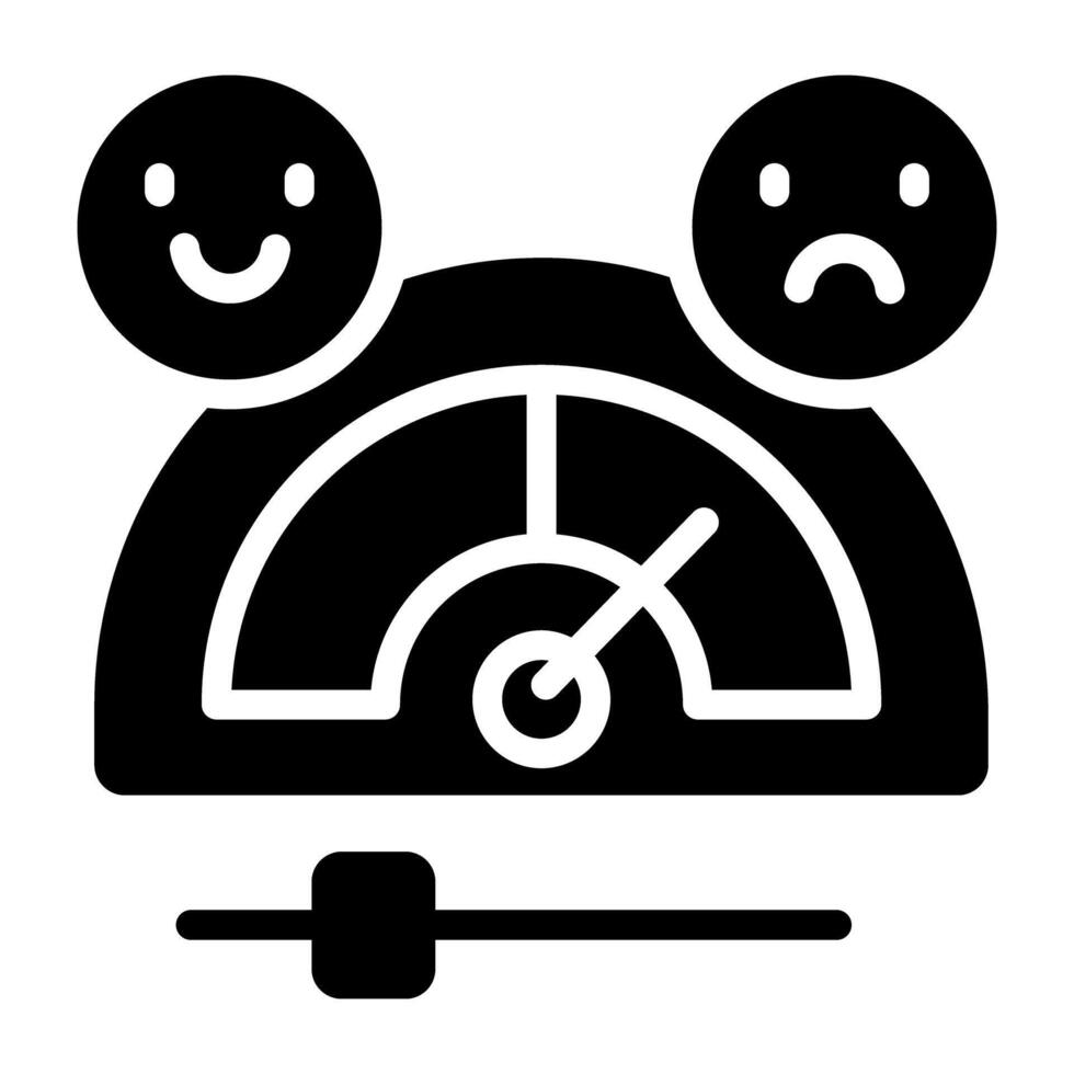 Premium design icon of feedback speedometer vector
