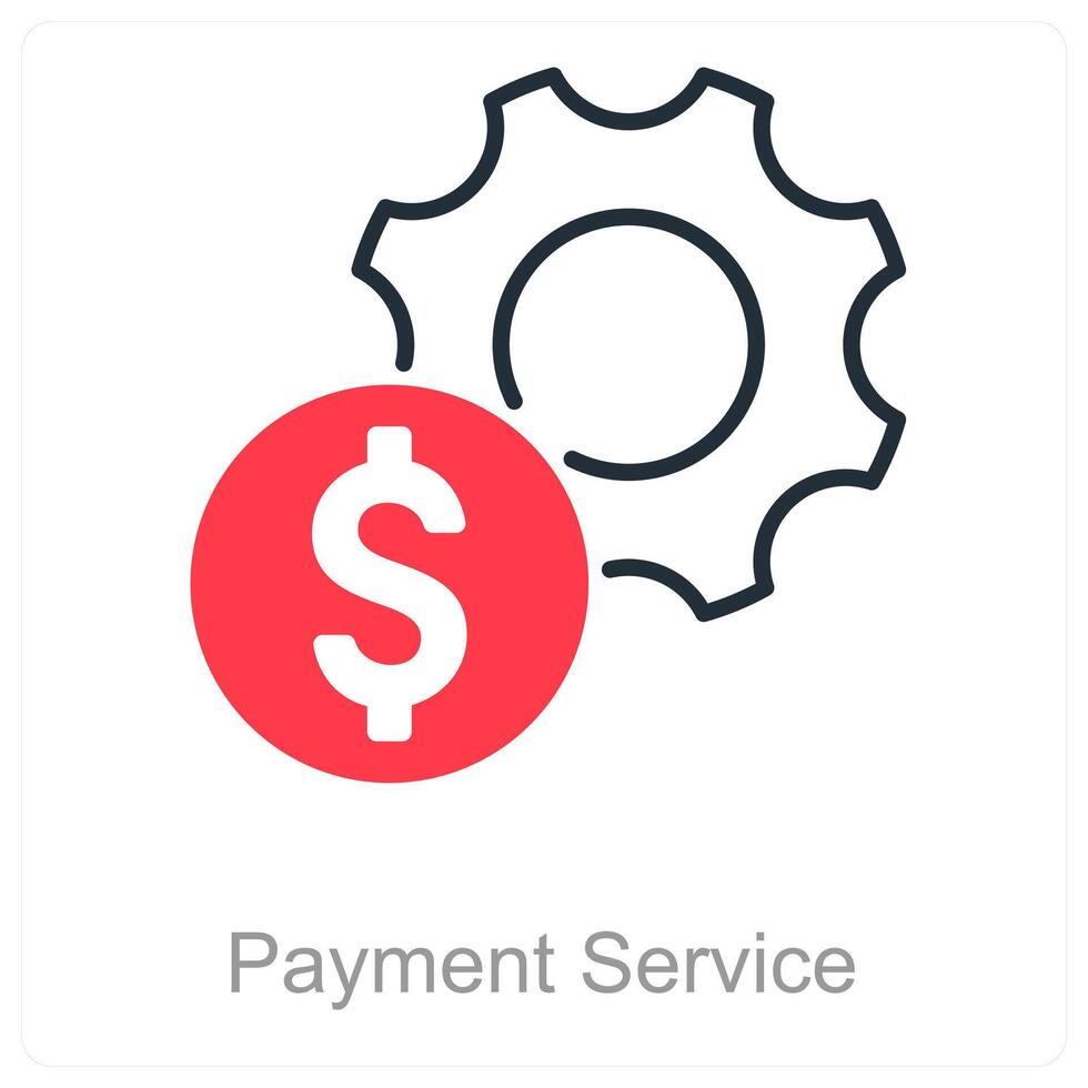 Payment Service and money icon concept vector