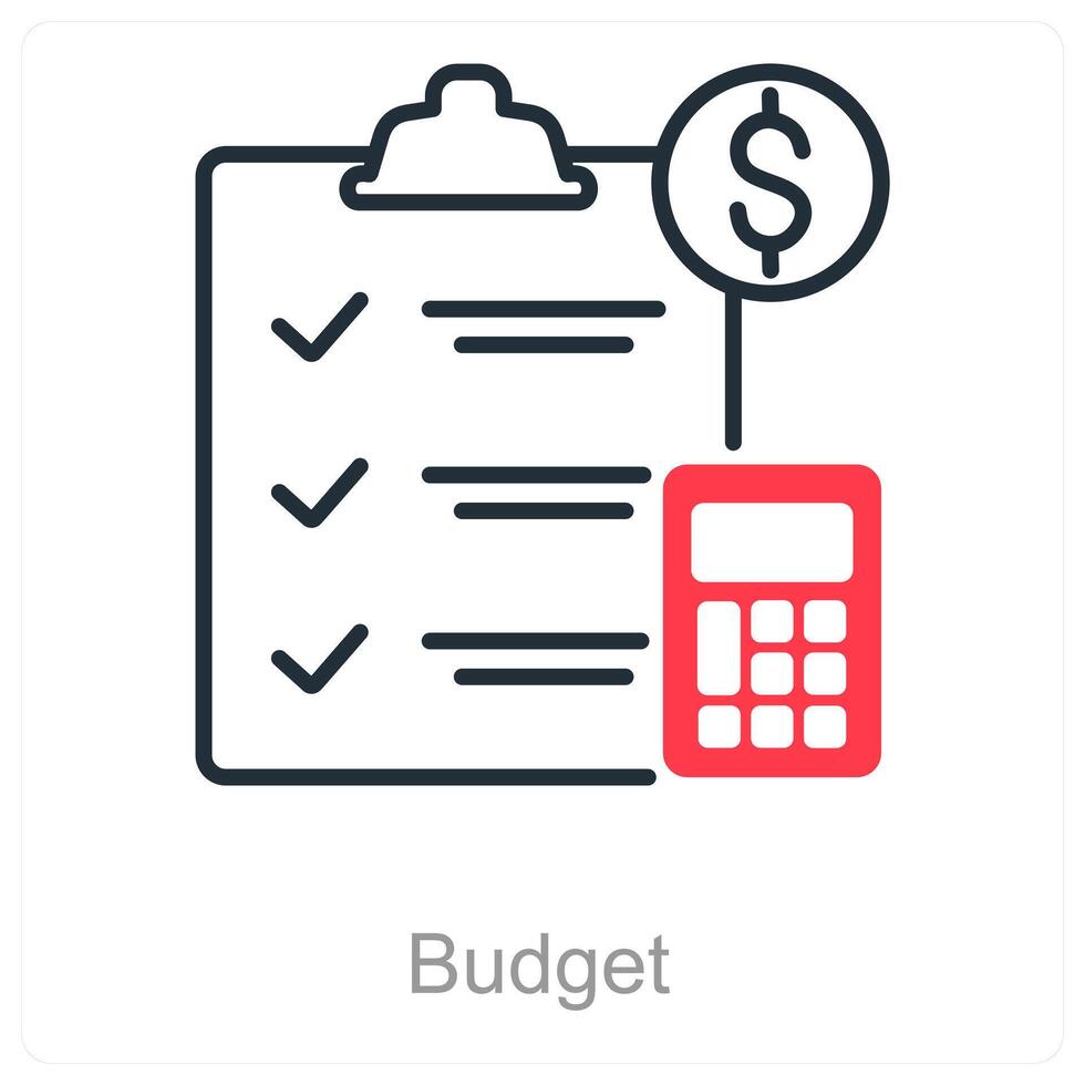 Budget and money icon concept vector