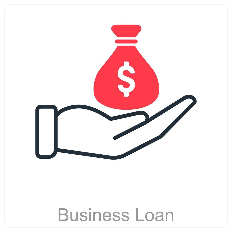 Business Loan and loan icon concept vector