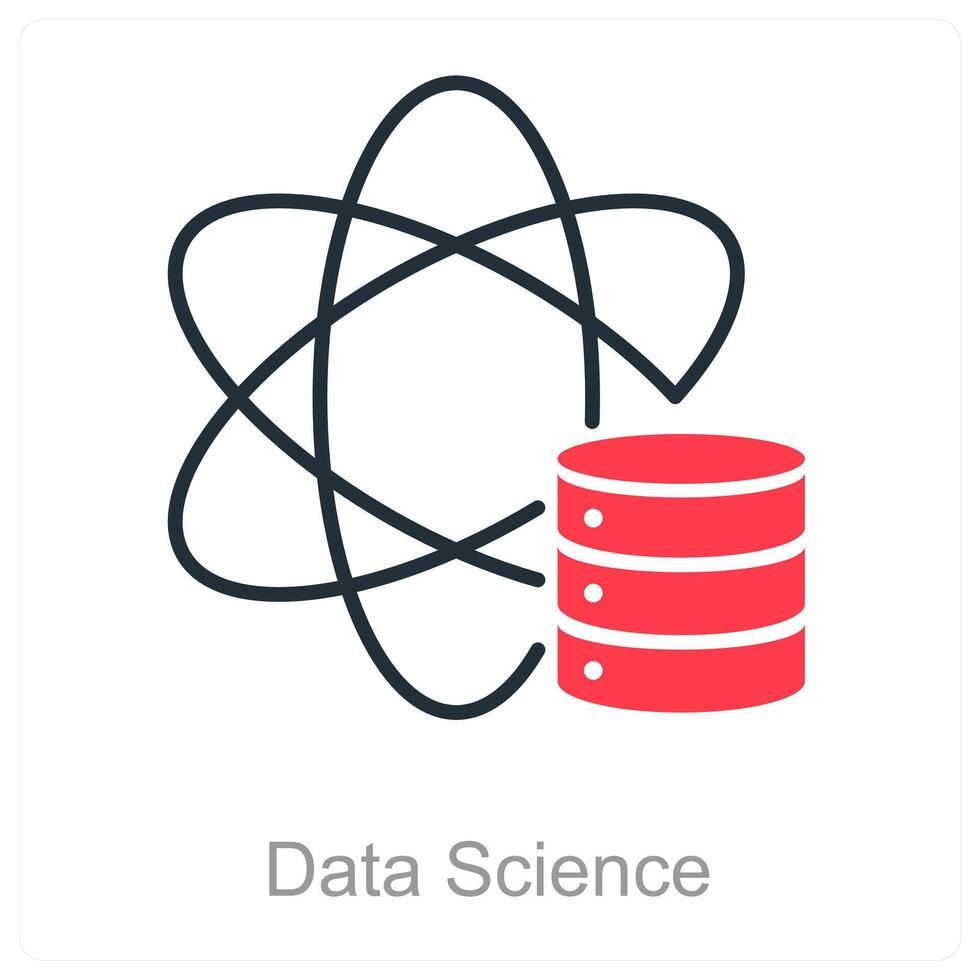 Data Science and analysis icon concept vector