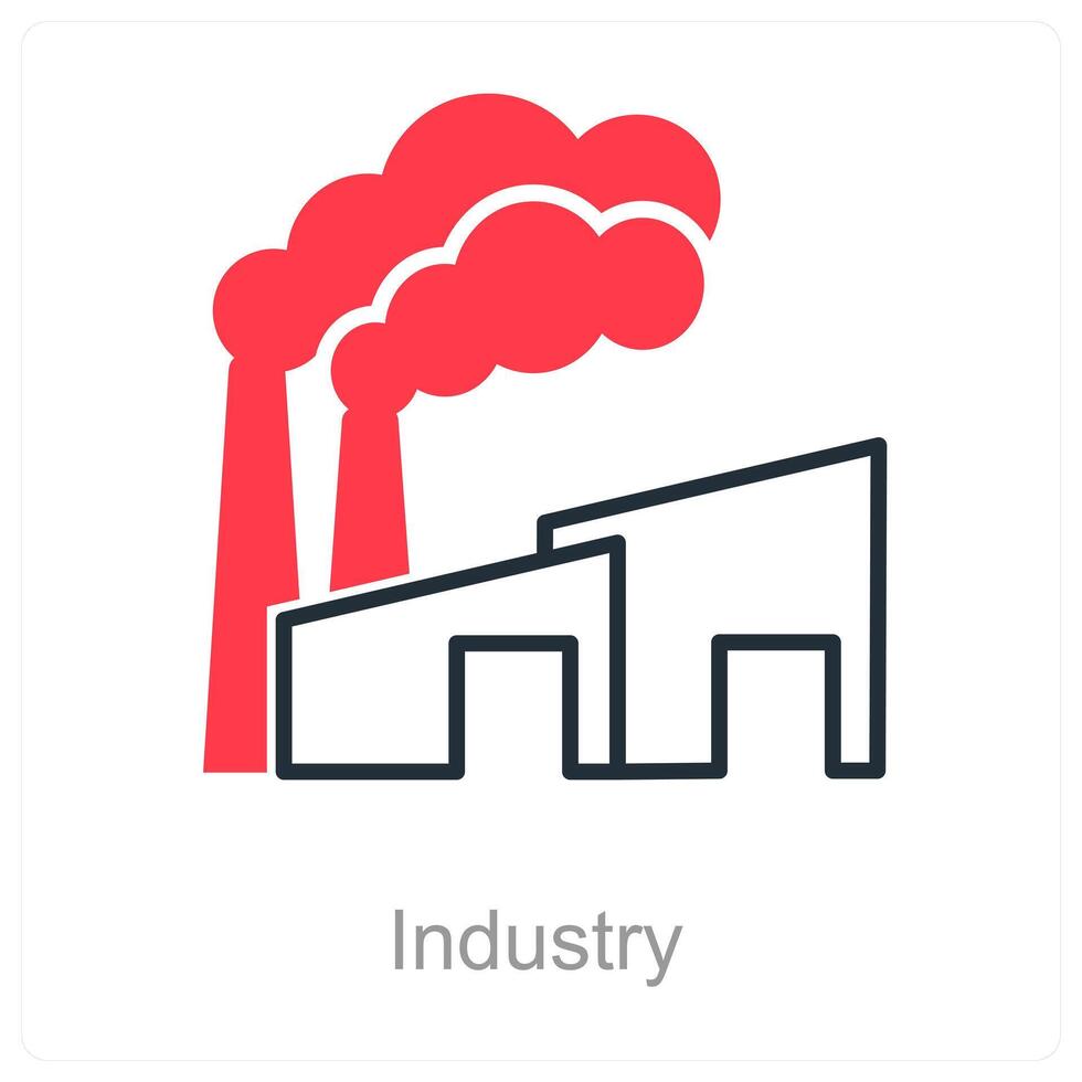 Industry and factory icon concept vector