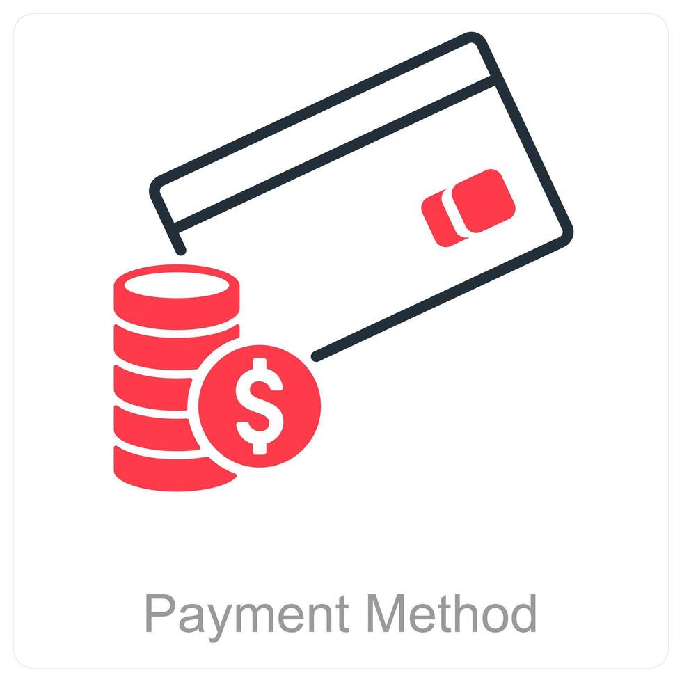 Payment Method and money icon concept vector